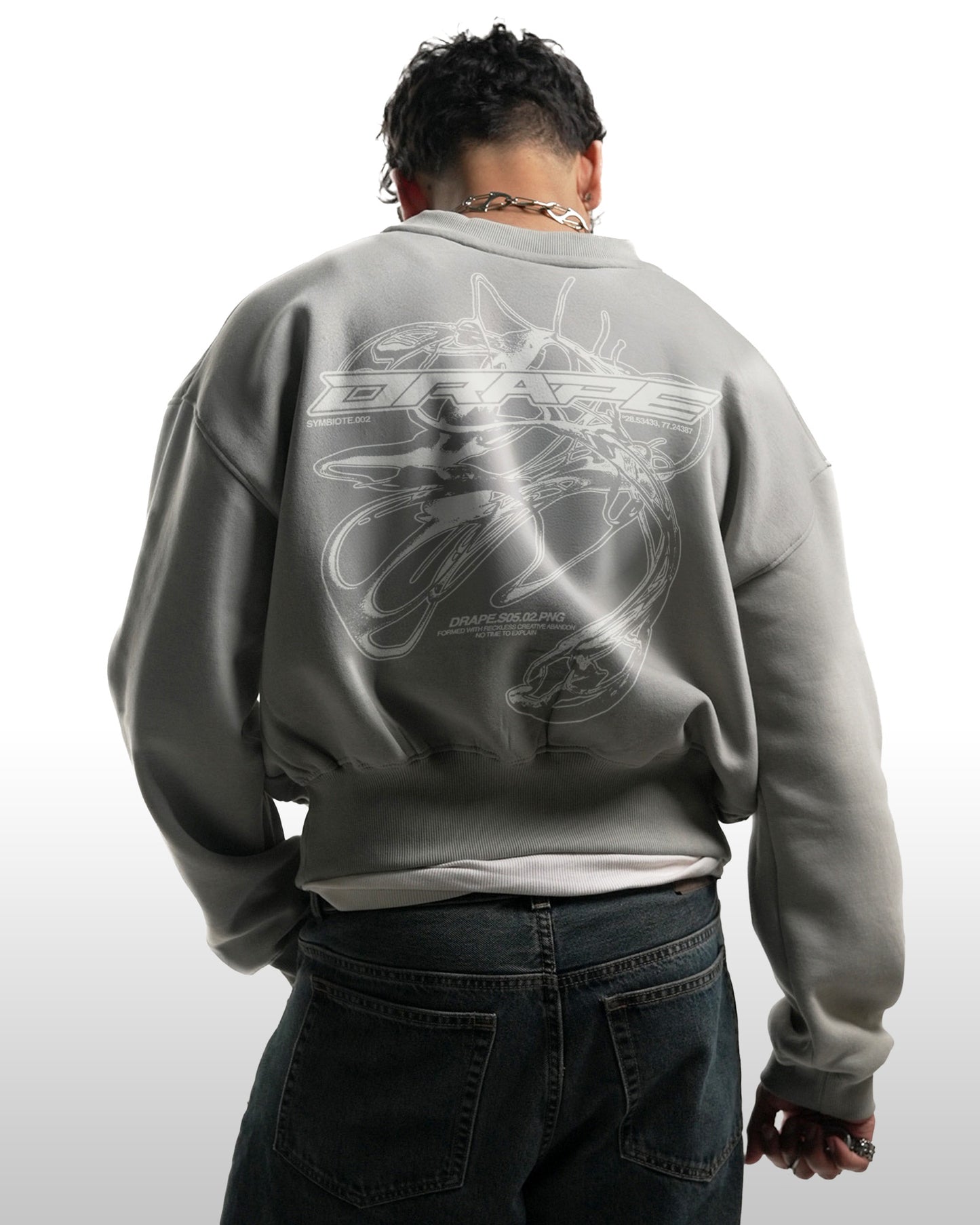 "Symbiote" Sweatshirt Grey