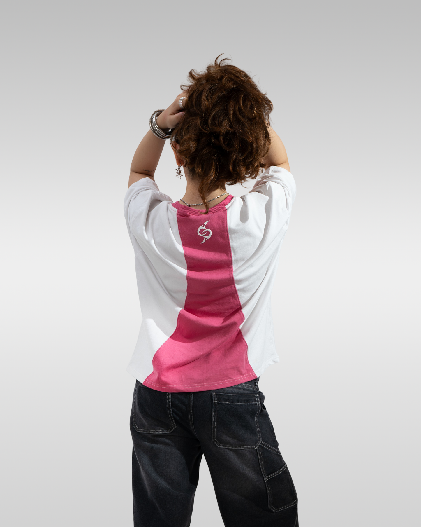 Panelling Tee Pink