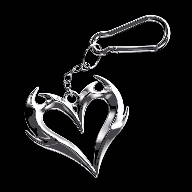 Tribal Heart Keychain