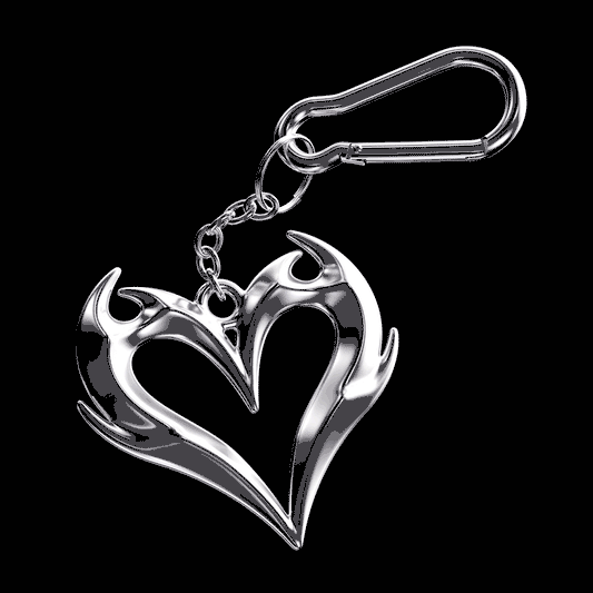 Tribal Heart Keychain