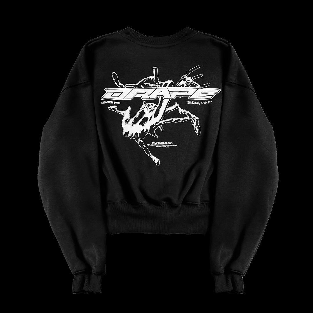 “SYMBIOTE” SWEATSHIRT BLACK
