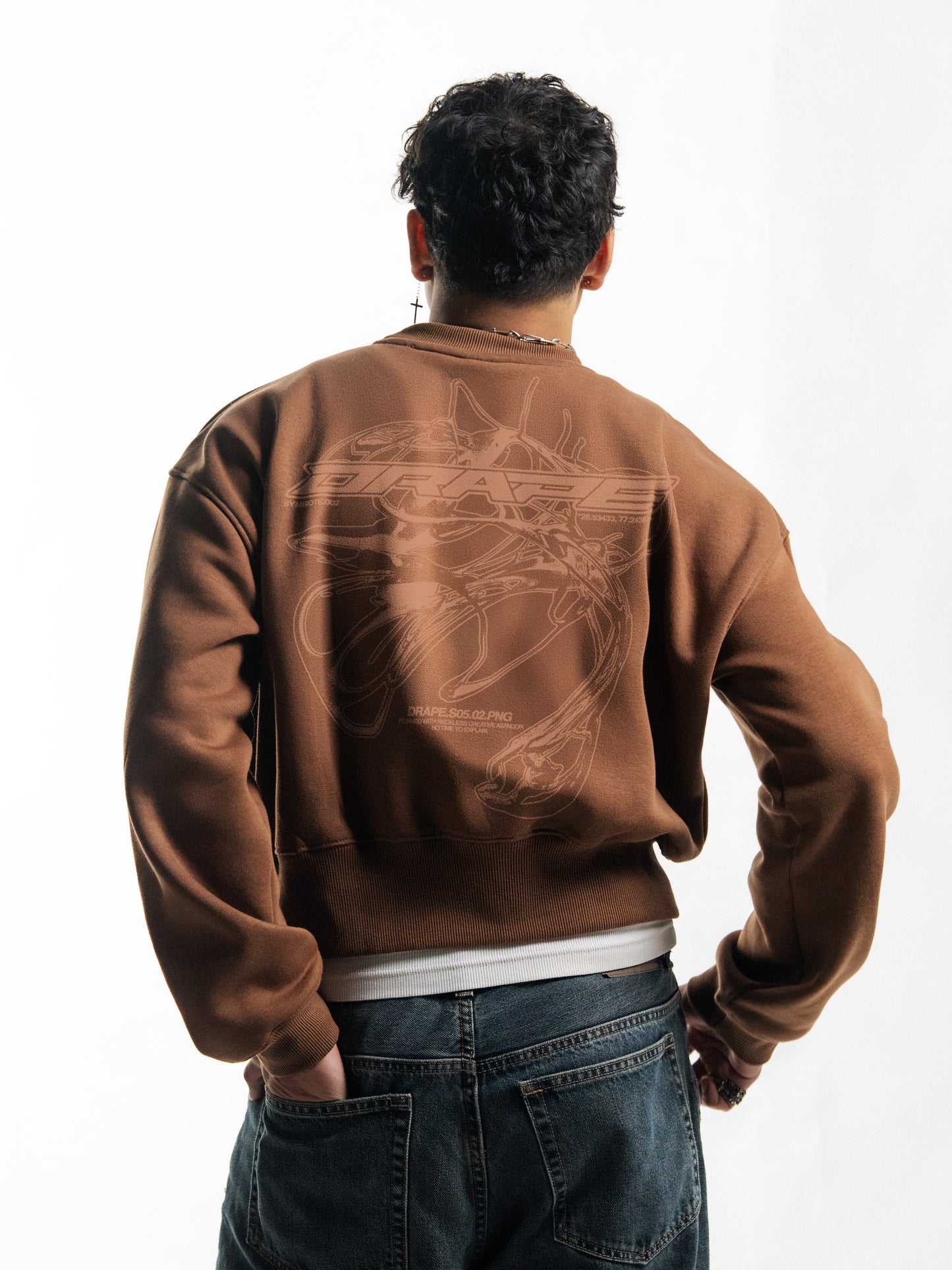 "Symbiote" Sweatshirt Brown