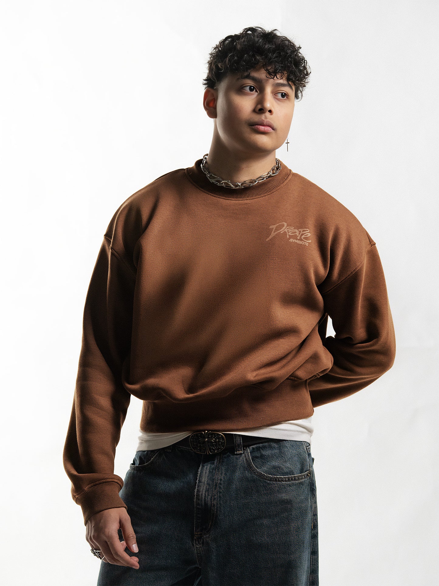 "Symbiote" Sweatshirt Brown