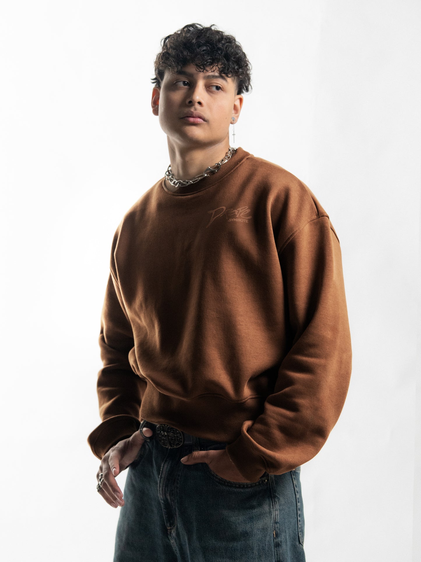 "Symbiote" Sweatshirt Brown