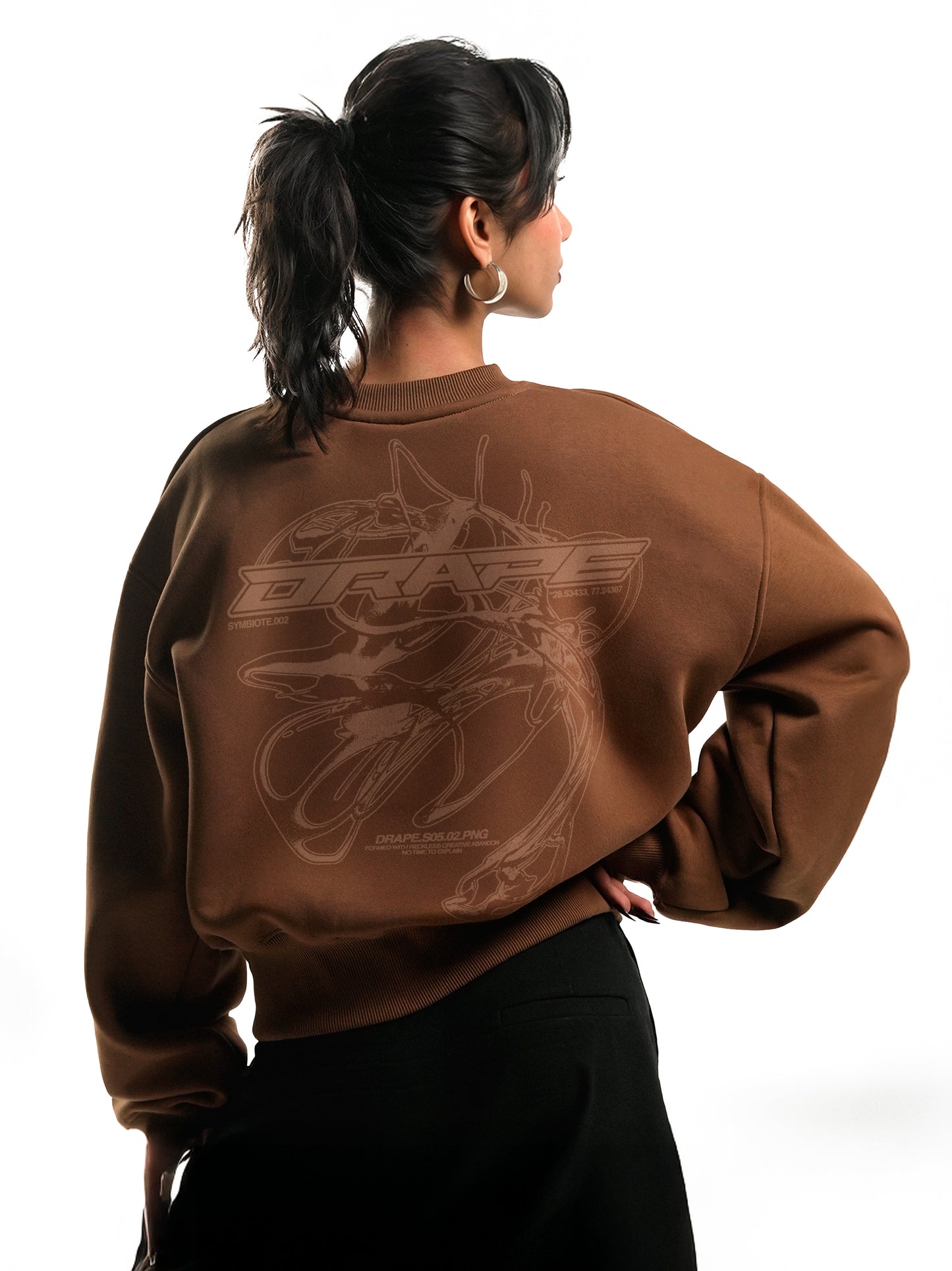 "Symbiote" Sweatshirt Brown